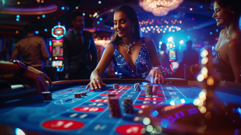Antarmuka permainan Bikini Paradise dengan tema pantai tropis di platform polobet
