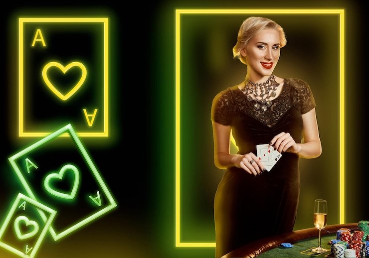 Antarmuka Lightning Roulette dengan dealer langsung di studio polobet